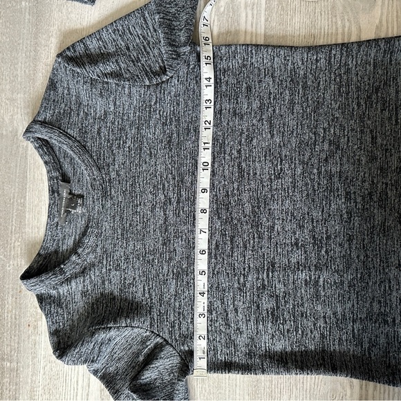 French Connection Gray Long Sleeve Knit Maxi Dress Large - Picture 9 of 11